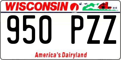 WI license plate 950PZZ