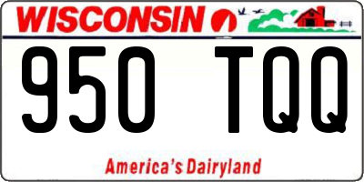 WI license plate 950TQQ