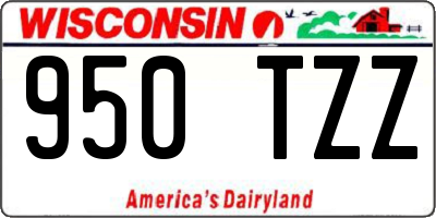 WI license plate 950TZZ