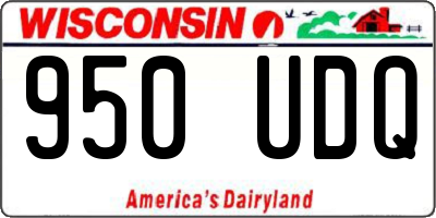 WI license plate 950UDQ
