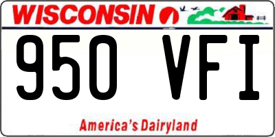 WI license plate 950VFI