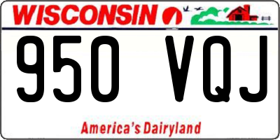 WI license plate 950VQJ