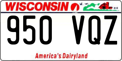 WI license plate 950VQZ