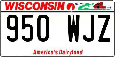 WI license plate 950WJZ