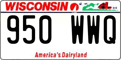 WI license plate 950WWQ