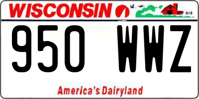WI license plate 950WWZ