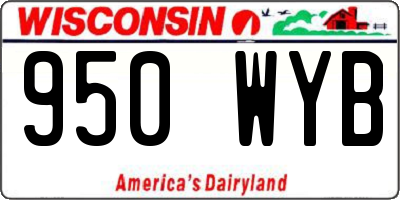 WI license plate 950WYB