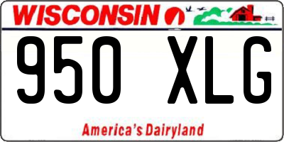 WI license plate 950XLG