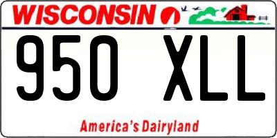 WI license plate 950XLL