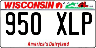 WI license plate 950XLP
