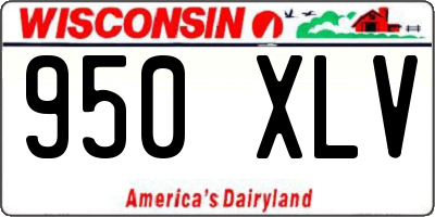 WI license plate 950XLV