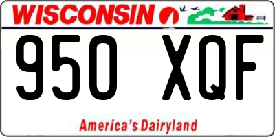 WI license plate 950XQF