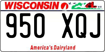 WI license plate 950XQJ