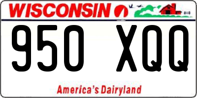 WI license plate 950XQQ