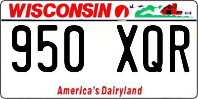 WI license plate 950XQR