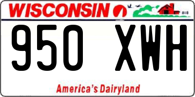 WI license plate 950XWH