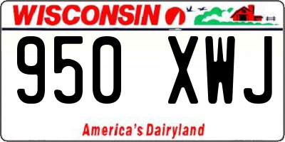 WI license plate 950XWJ