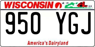 WI license plate 950YGJ
