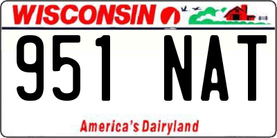 WI license plate 951NAT