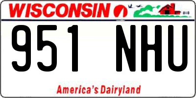 WI license plate 951NHU