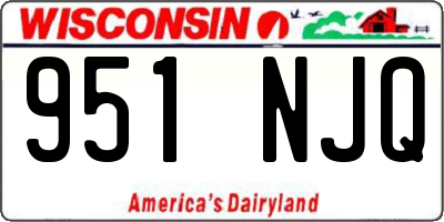 WI license plate 951NJQ
