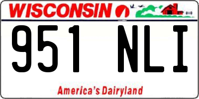 WI license plate 951NLI
