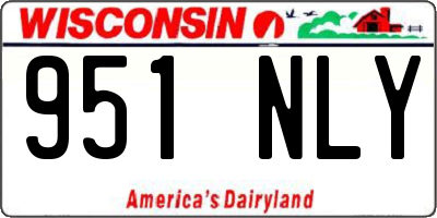 WI license plate 951NLY
