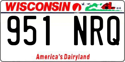 WI license plate 951NRQ