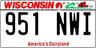 WI license plate 951NWI