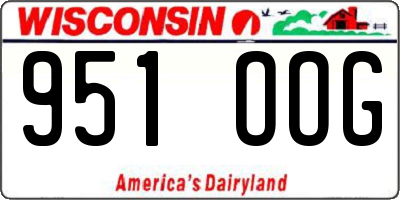 WI license plate 951OOG
