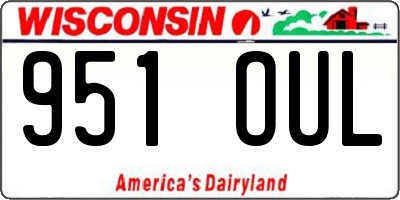 WI license plate 951OUL