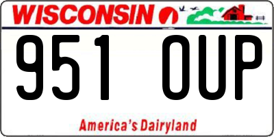 WI license plate 951OUP