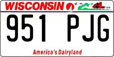 WI license plate 951PJG