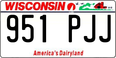 WI license plate 951PJJ
