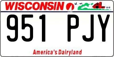 WI license plate 951PJY