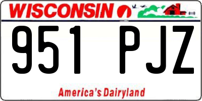 WI license plate 951PJZ