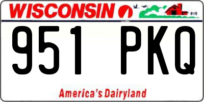 WI license plate 951PKQ