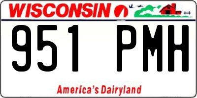 WI license plate 951PMH