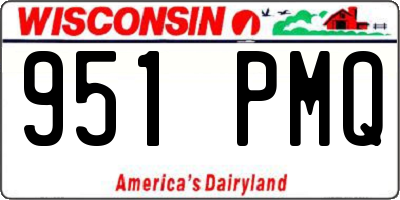 WI license plate 951PMQ