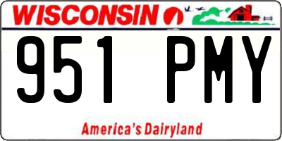 WI license plate 951PMY