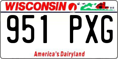 WI license plate 951PXG