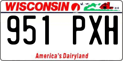 WI license plate 951PXH