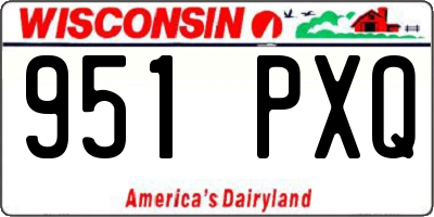WI license plate 951PXQ