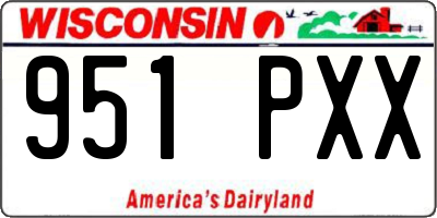 WI license plate 951PXX