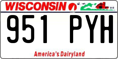 WI license plate 951PYH