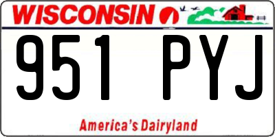 WI license plate 951PYJ
