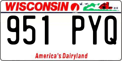 WI license plate 951PYQ
