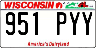 WI license plate 951PYY