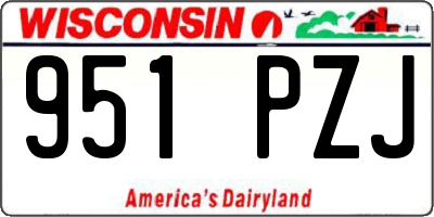 WI license plate 951PZJ