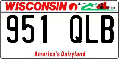 WI license plate 951QLB